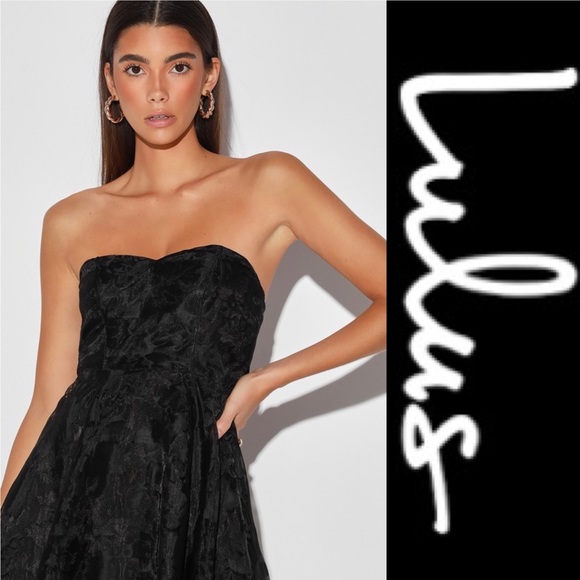 Lulus Falling Hard Floral Print Skater Dress - Picture 2 of 6